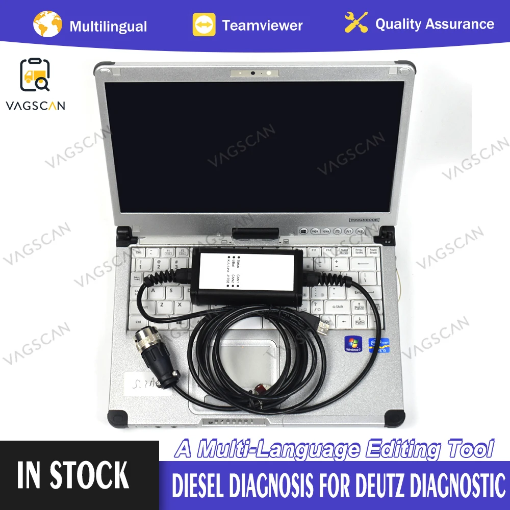 

Diesel diagnosis for DEUTZ DIAGNOSTIC KIT DECOM with CFC2 Laptop