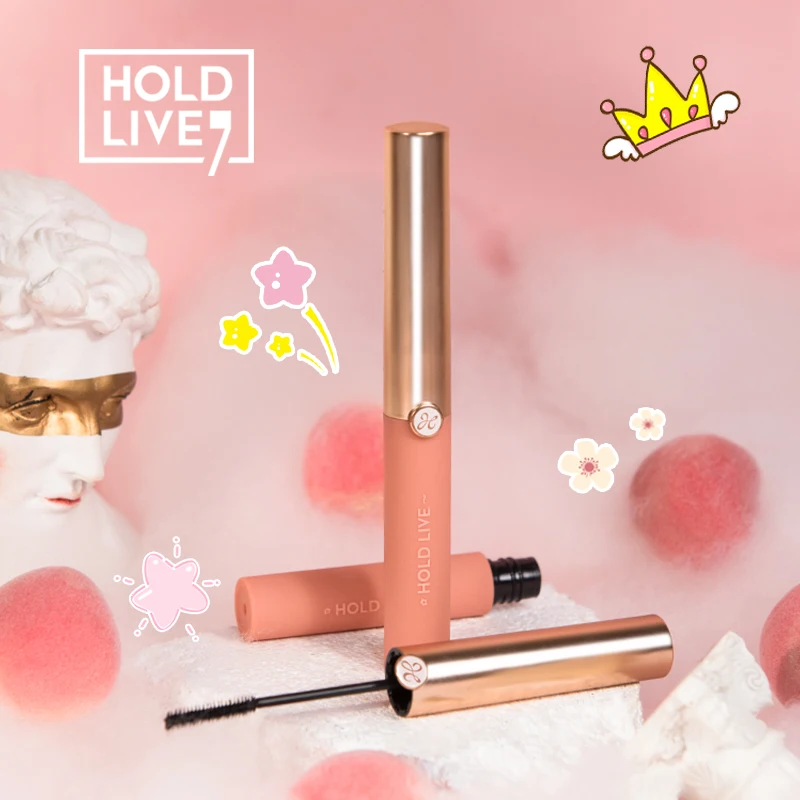 

New HOLD LIVE Ultra-fine Mascara Waterproof Long-lasting Non-smudge Slender Curls Natural Thick Curling Fine Brush Mascara TSLM2