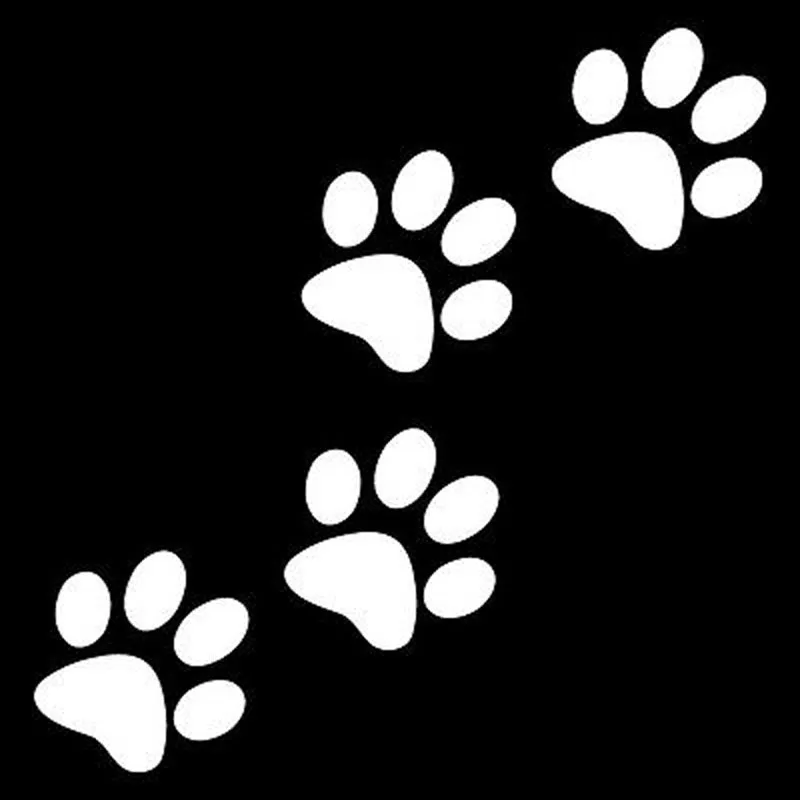 

Animal Cat Paw Prints, Funny Car Decals , PVC Waterproof Sunscreen Stickers, Customizable Colors 13cm*13cm