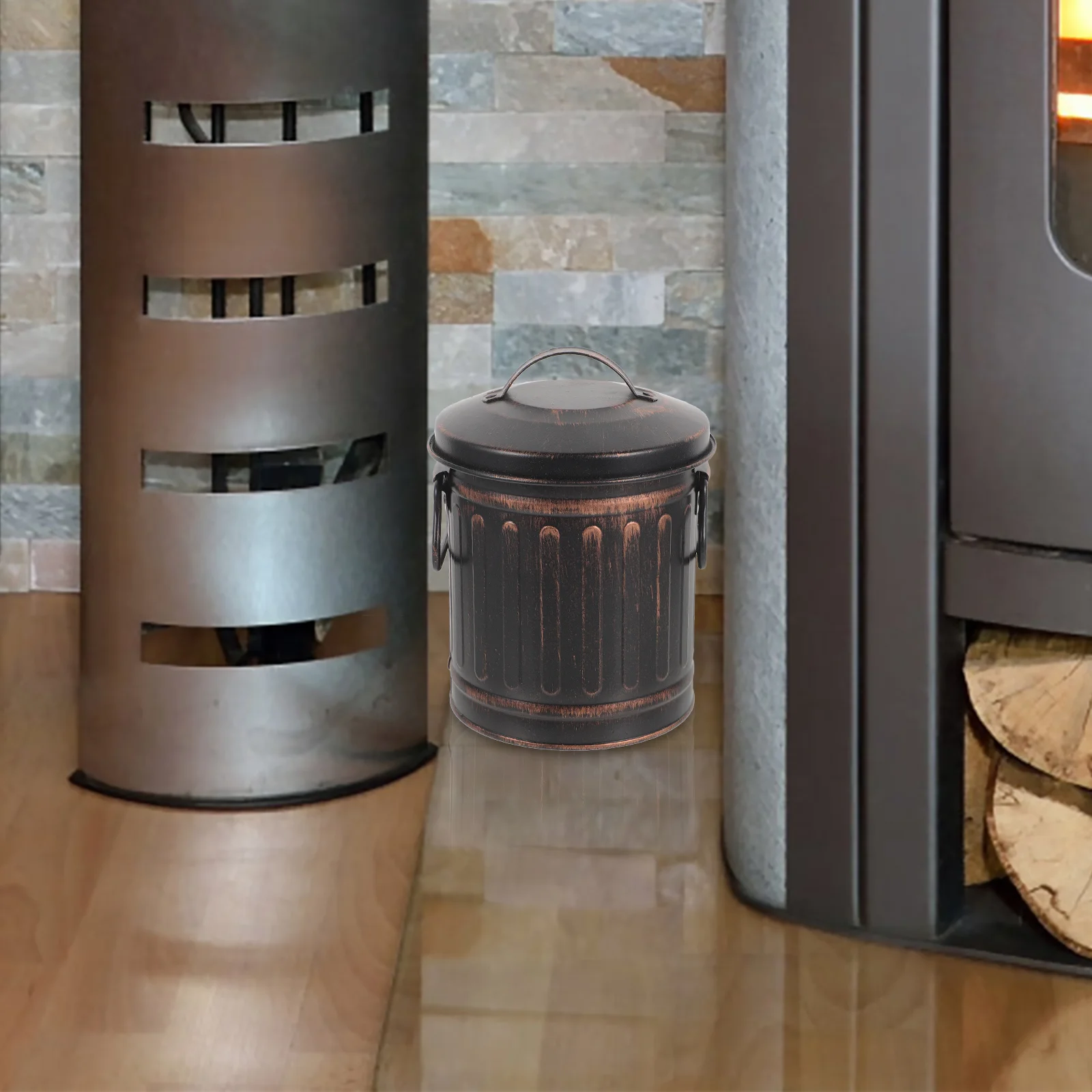 

Oil Storage Tank Metal Furnace Money Incinerator Desktop Trash Can Pit Garbage Cans Outdoor Iron Carrier Metal