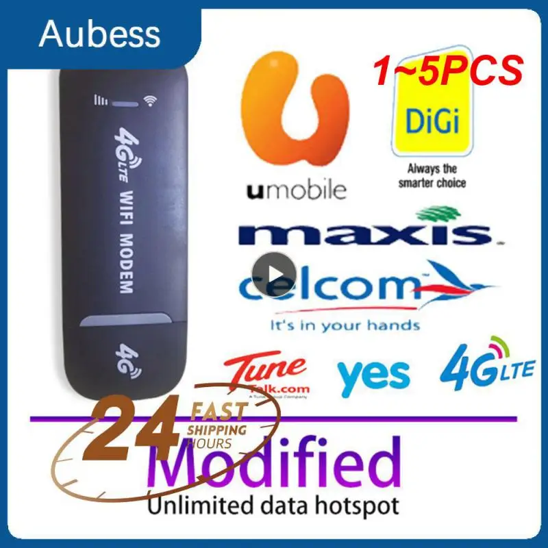 

1 ~ 5 шт. LTE беспроводной USB-ключ, мобильный широкополосный модем 150 Мбит/с, карта Sim, беспроводной маршрутизатор, USB 150 Мбит/с, модемная карта