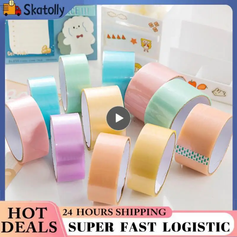 

High Adhesive Silk Sticker Washi Tape Water Ball Tape Student Macaroon Tape Fashion Stationery Tape Colorful Water Polo Tape