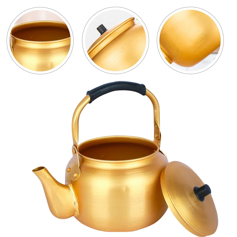 

Pot Cookware Kettle Metal Boiler Portable Boiler Tea Kettle for Kitchen Hotel