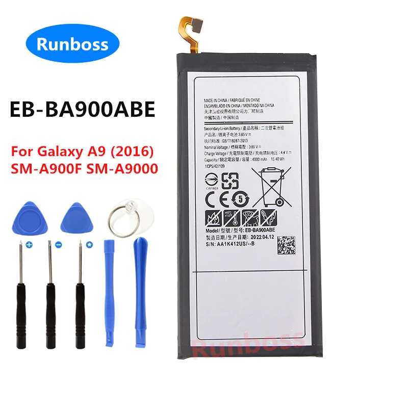 

Original New High Quality EB-BA900ABE 4000mAh Battery For Samsung Galaxy A9 (2016) SM-A900F SM-A9000