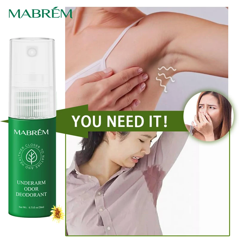 

Парфюмерный спрей MABREM для мужчин и женщин, против запаха и пота, устранение запаха в подмышках, стойкий ароматический спрей для ухода за кожей, 20 мл