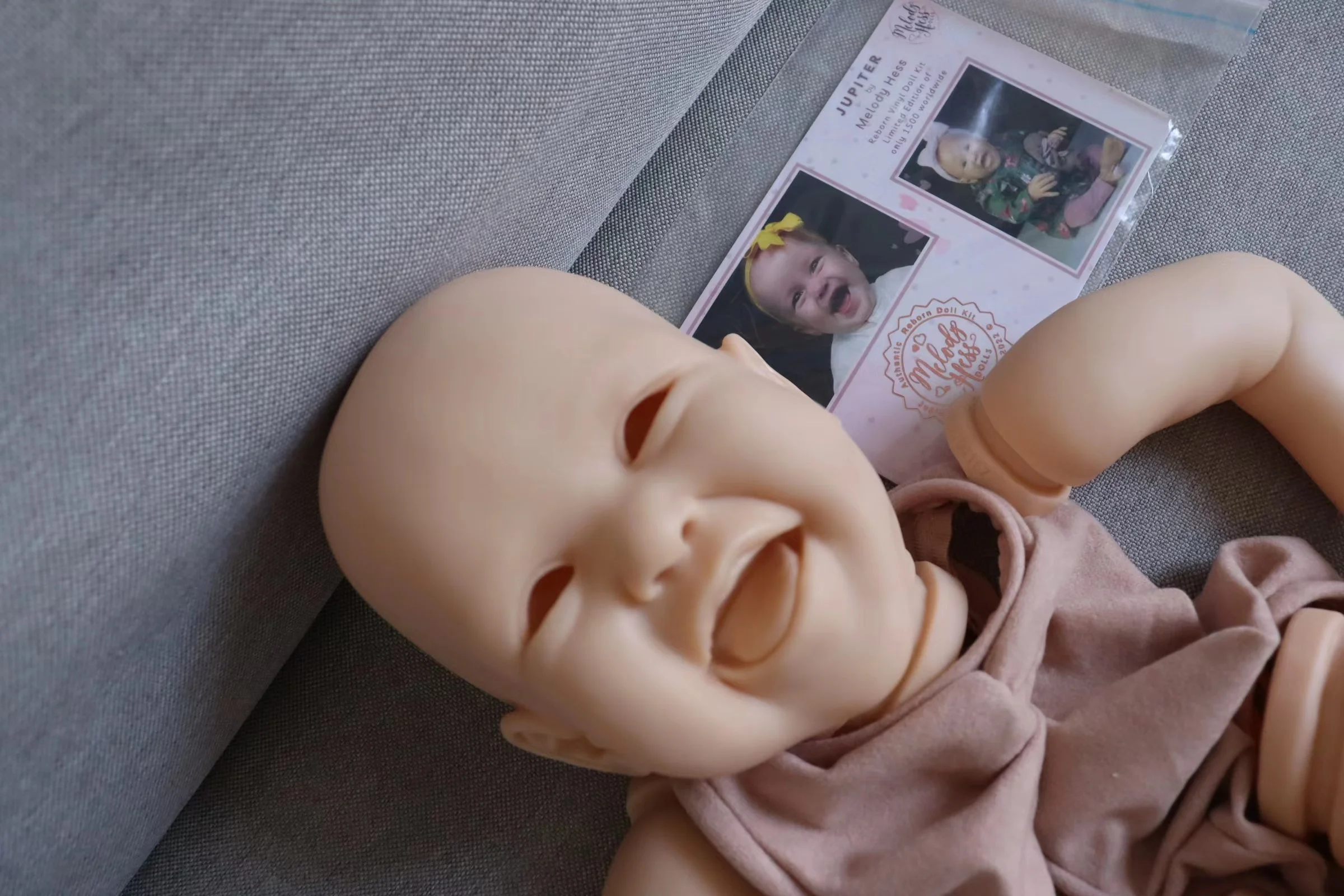 

[prte-order ship in 1days ]23inch Popular Rare Limited Reborn Baby Doll Jupiter Fresh Color Soft Touch DIY Part With Coa