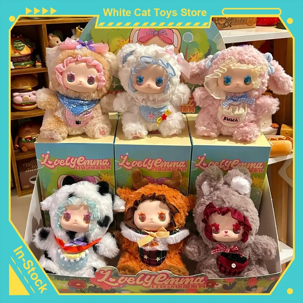LOVELY EMMA Pockets Zoo Blind Box Милый кролик Медведь Корова Аниме Кукла Фигурка Mystery