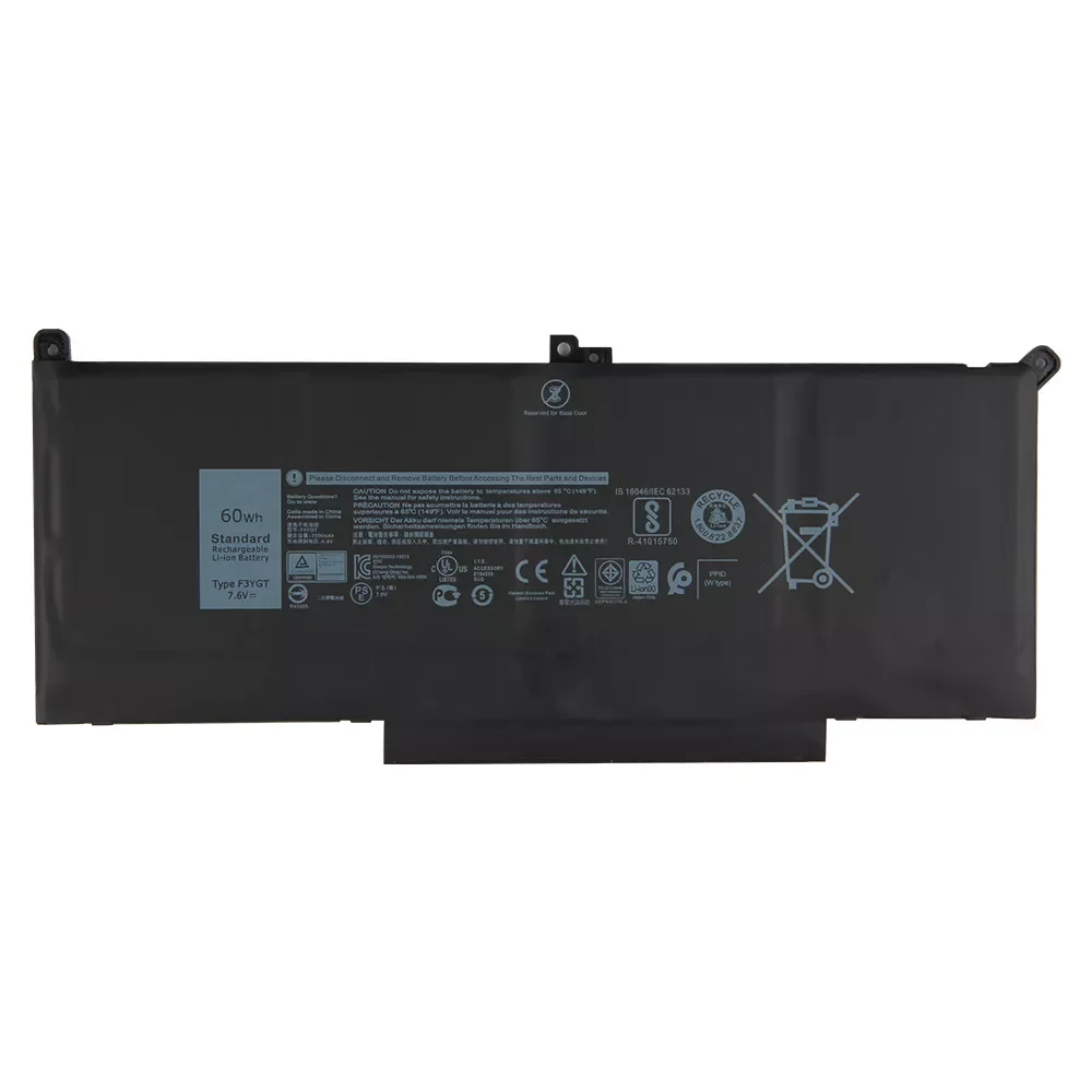 

Original Replacement Battery For Dell Latitude 7480 7000 E7280 7490 F3YGT DM3WC 2X39G Genuine Tablet Battery 60Wh