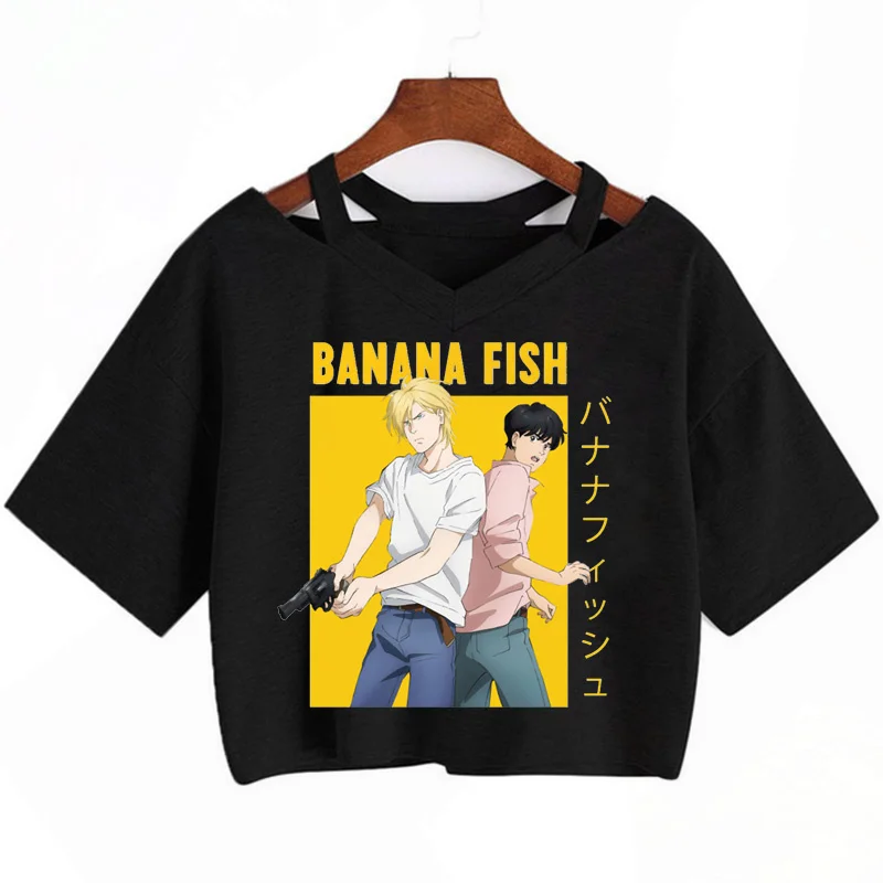 

banana fish clothes tshirt men aesthetic casual white t shirt streetwear 2022 t shirt y2k couple clothes