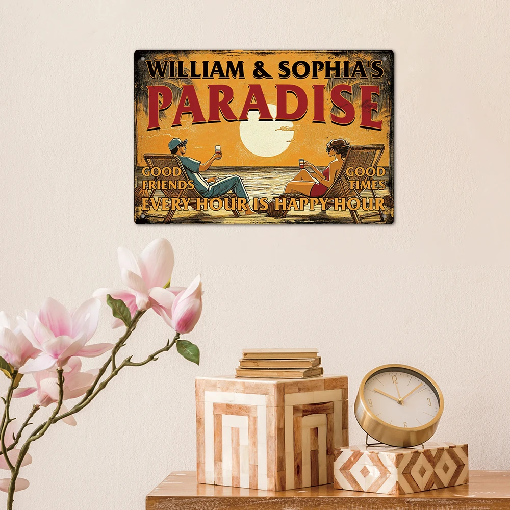 Декор Putuo на заказ металлическая жестяная вывеска хорошие друзья времена каждые