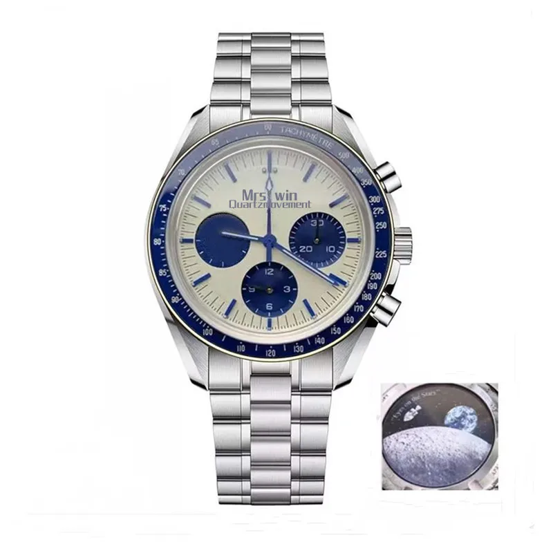 

Top Brand High Quality 100% Work Stainless Steel Luxury Watch for Men Luminous Chronograph Men's Relogio Masculino Quartz Watch