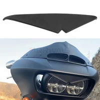 motorcycle headlight trim headlamp eyebrow eyelid sticker decoration upper tip cover visor accent for harley road glides 15 20