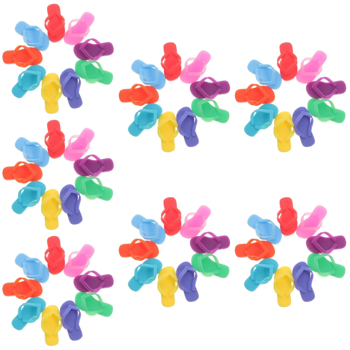 

63 pcs Reusable Glass Markers Decorative Charms Silicone Drink Markers Accessory
