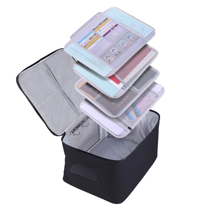 High Capacity Briefcase Freedom Demolition Adding Layers Partition  Document Organize Bag Office Invoice Storage Pouch Accessory