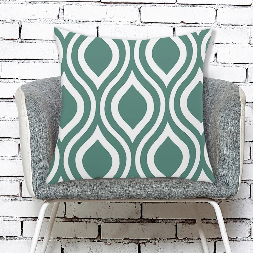 

Автомобильные наволочки для диванных подушек с геометрическим принтом, квадратная льняная наволочка для спальни, домашние аксессуары для ...