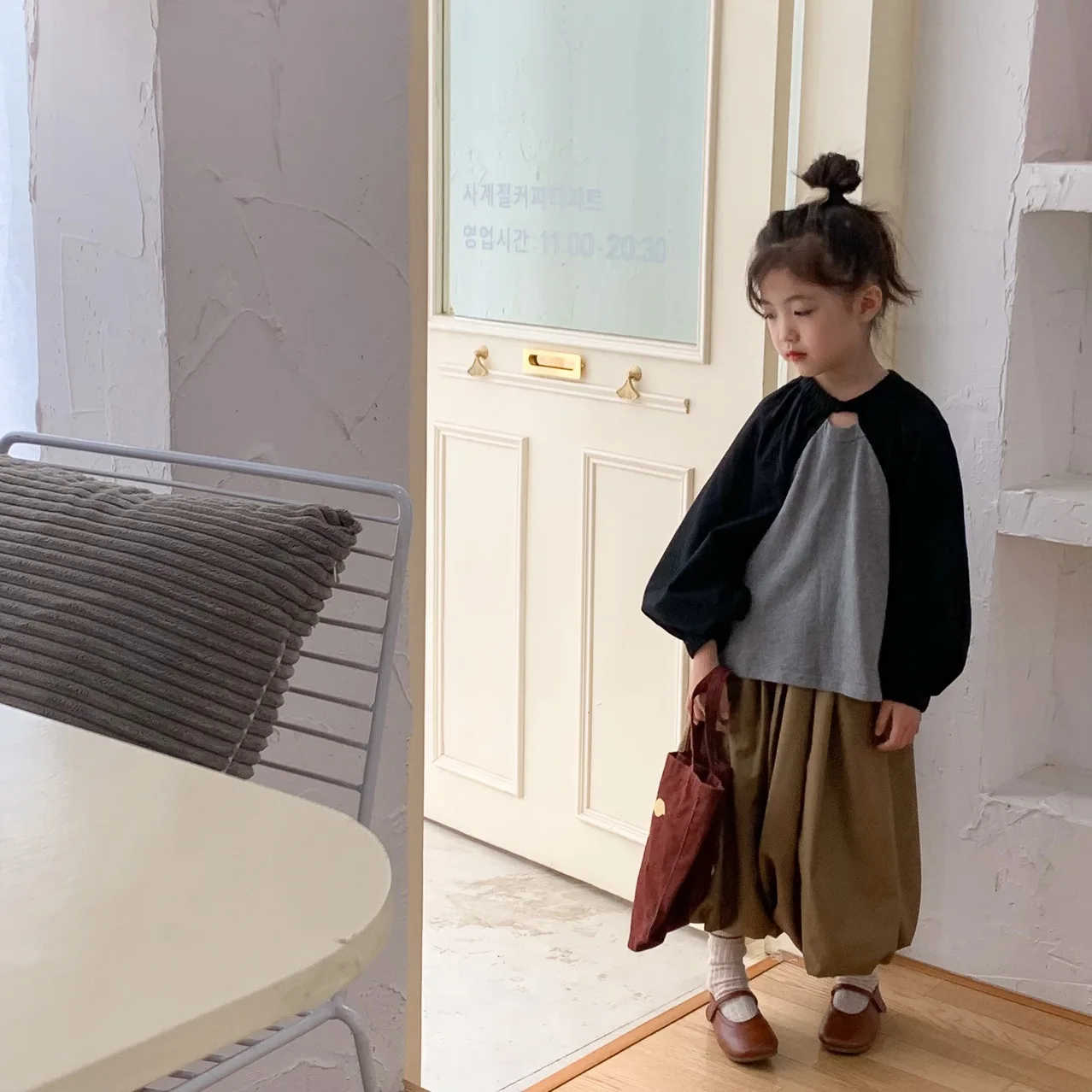 RiniLucia Baby Girls Clothing Sets Autumn Batwing Sleeve Kids Girls Clothes Cotton Shirts+Pants Outfits Children Casual Suits