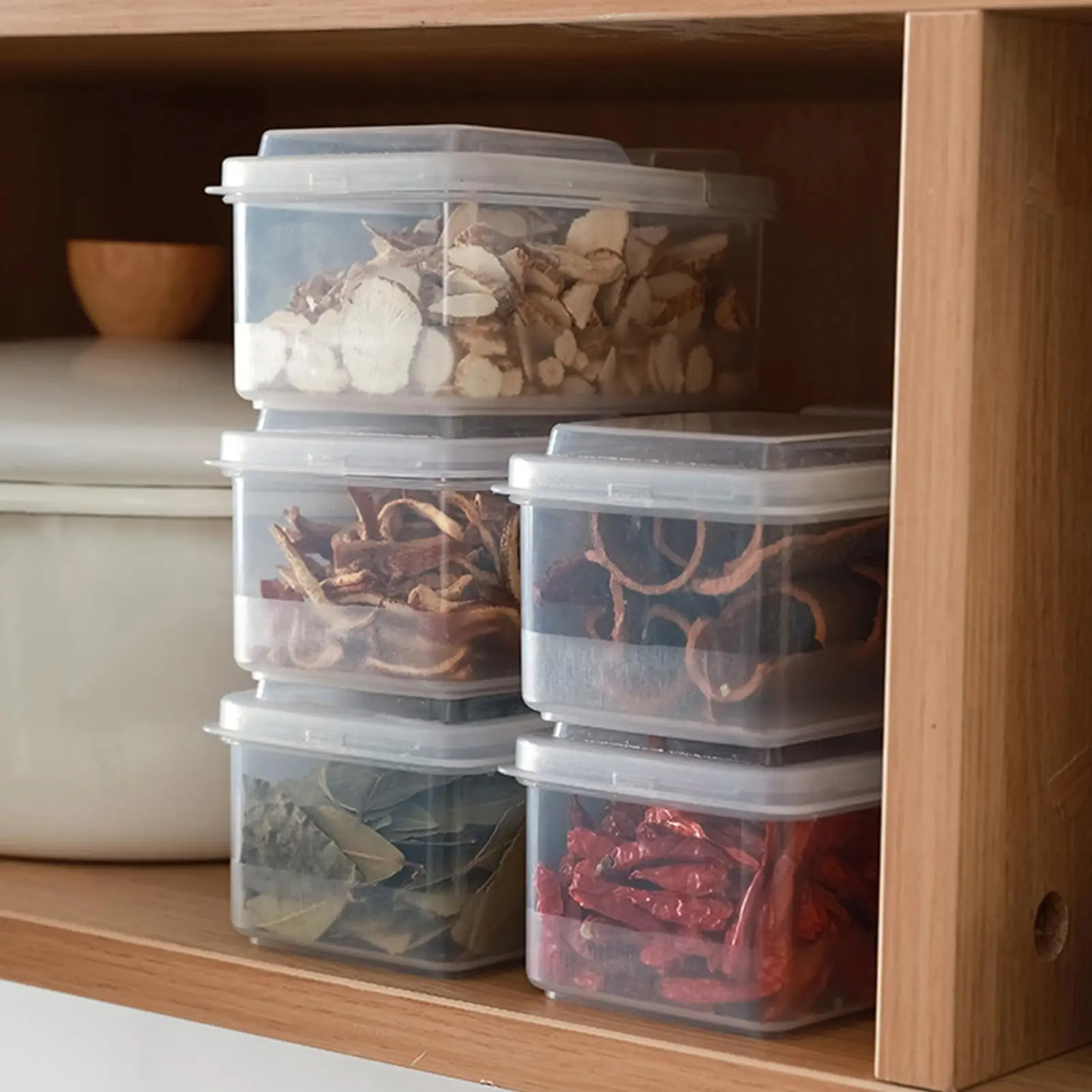 

Cheese Container with Lid | Stackable Refrigerator Organizer | Kitchen Storage Tools for Fruits, Vegetables, Nuts, Chees