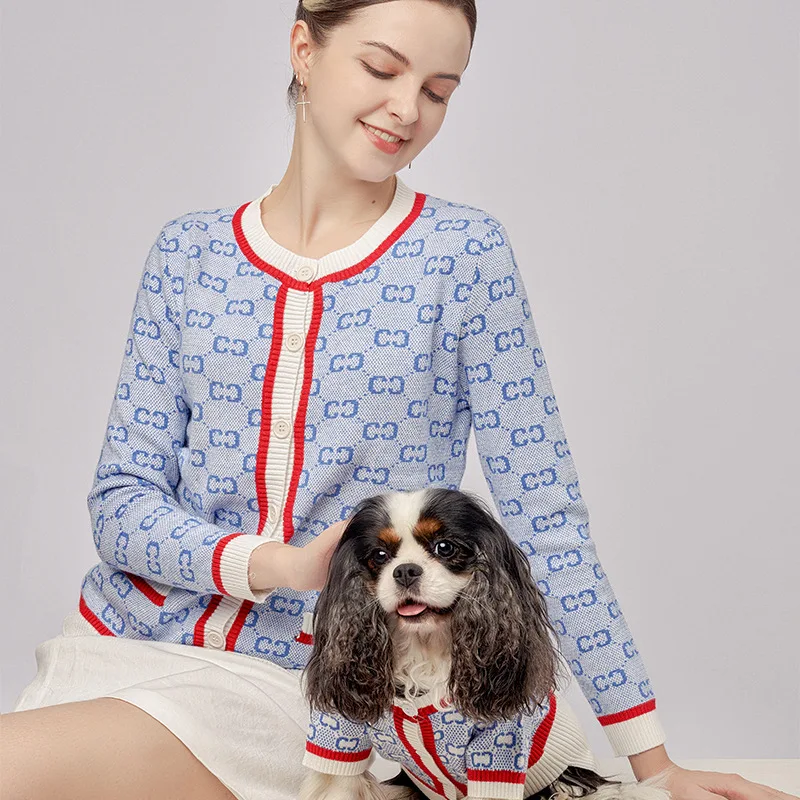 

The New Dog Sweater Pet Clothes Parent-child Wear Autumn and Winter Leisure Seven Sizes