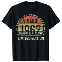 60 year old gifts vintage 1962 limited edition 60th birthday t shirt