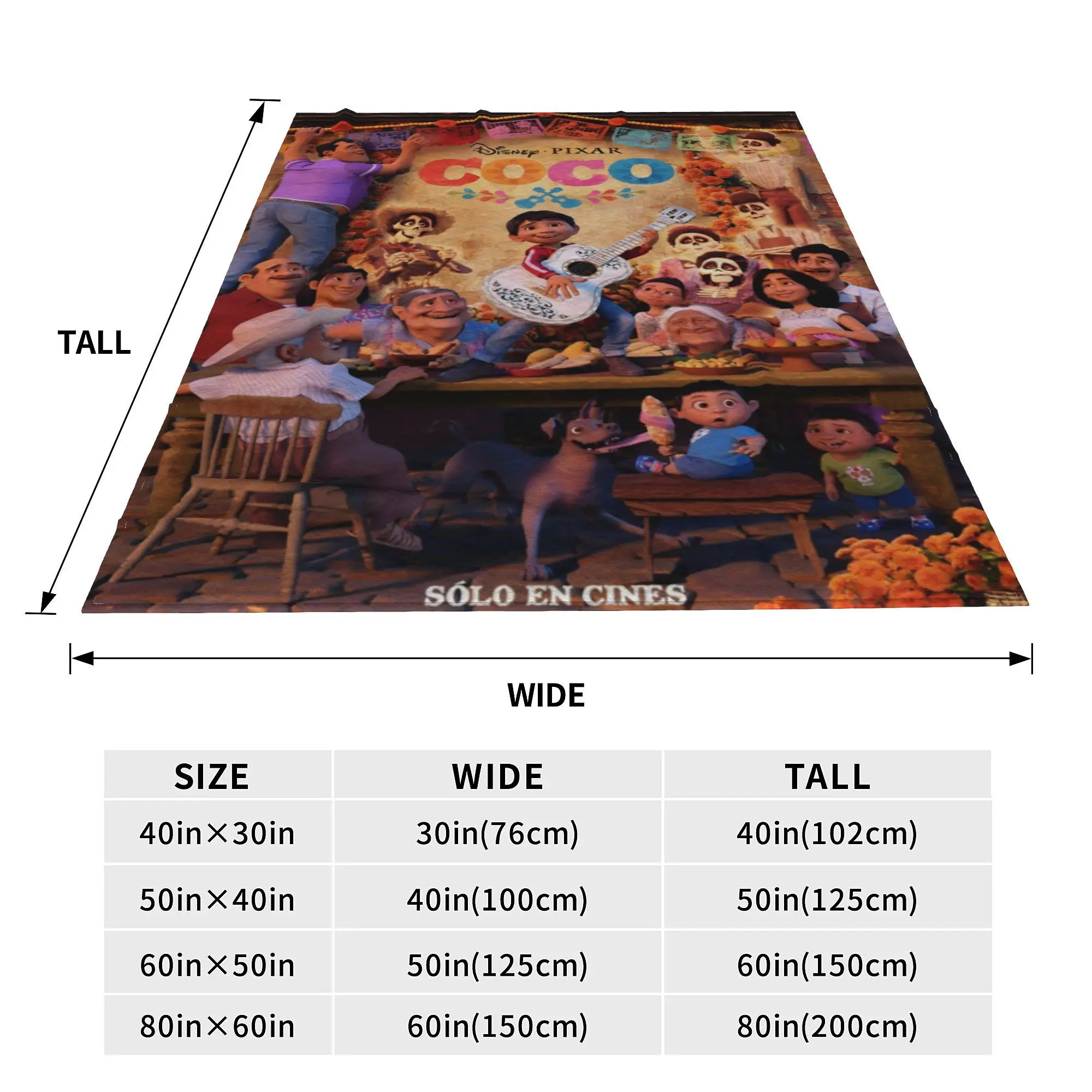 C-Coco День мертвых мультяшные вязаные одеяла флисовая гитара с благодарностью