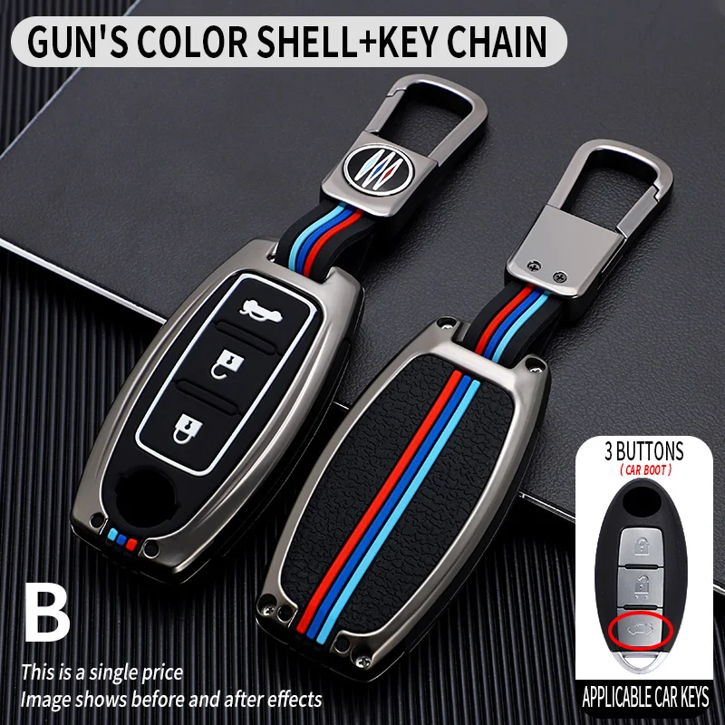 

Car Key Cover Case for Nissan Juke Leaf Micra K12 Note Patrol Qashqai J11 J10 Tiida Versa X-trail Xtrail X Trail T32 Infiniti