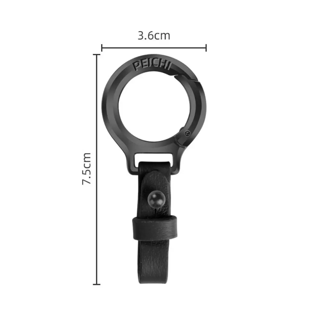 Автомобильный брелок из цинкового сплава с защитой от потери кожаный пряжкой