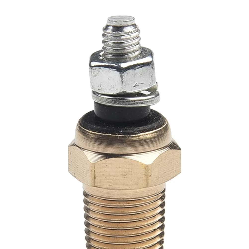 

Car Accessories Oil/Water 1/8 NPT 4.2cm Electronic Transmitter Gold Metal Oil Temperature Single Connection Sensor
