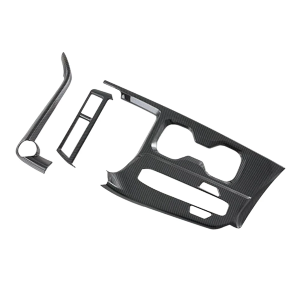 

3Pcs Car Carbon Fiber Center Console Gear Shift Water Cup Holder Decoration Cover Trim for Lexus NX260 NX350H 2021 2022