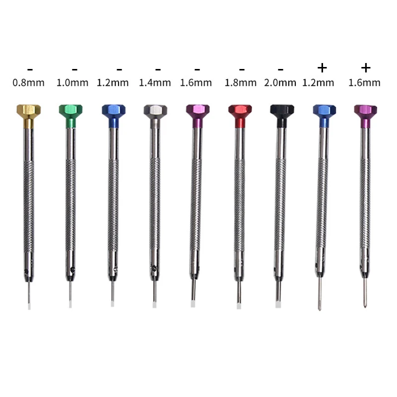 9Pcs/set Watch Strap Link Pins Watches Tools Band Removal Watchmakers Tool Alloy Steel Watch Screwdriver Watch Repair Kit