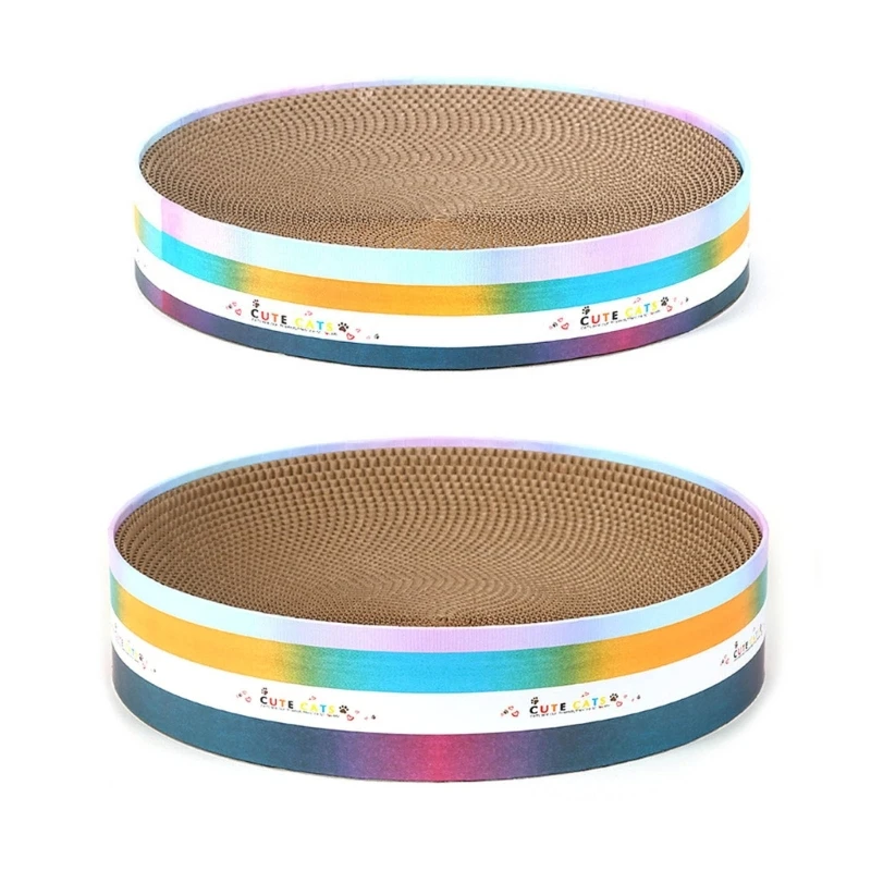 

2 in 1 Scratching Pad & Lounge- Recycle Board for Furniture Protect Round