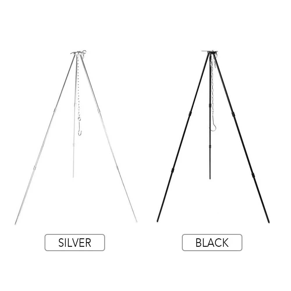 

Outdoor Camping Cooking Tripod Portable Campfire Picnic Pot Hanging Tripod