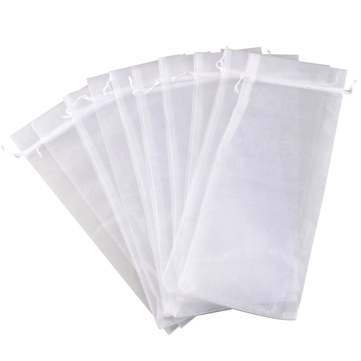 

10 Pcs Gold Bottles Large Clear Gift Bags Mesh Bags Large White Gift Bags Jute Christmas Bottle Cover