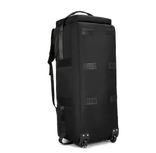 Men Carry On Luggag Bag Foldable Suitcase Rolling Travel Luggage Bag Duffel Bag for Men Women Lightweight Wheeled Backpack Bag