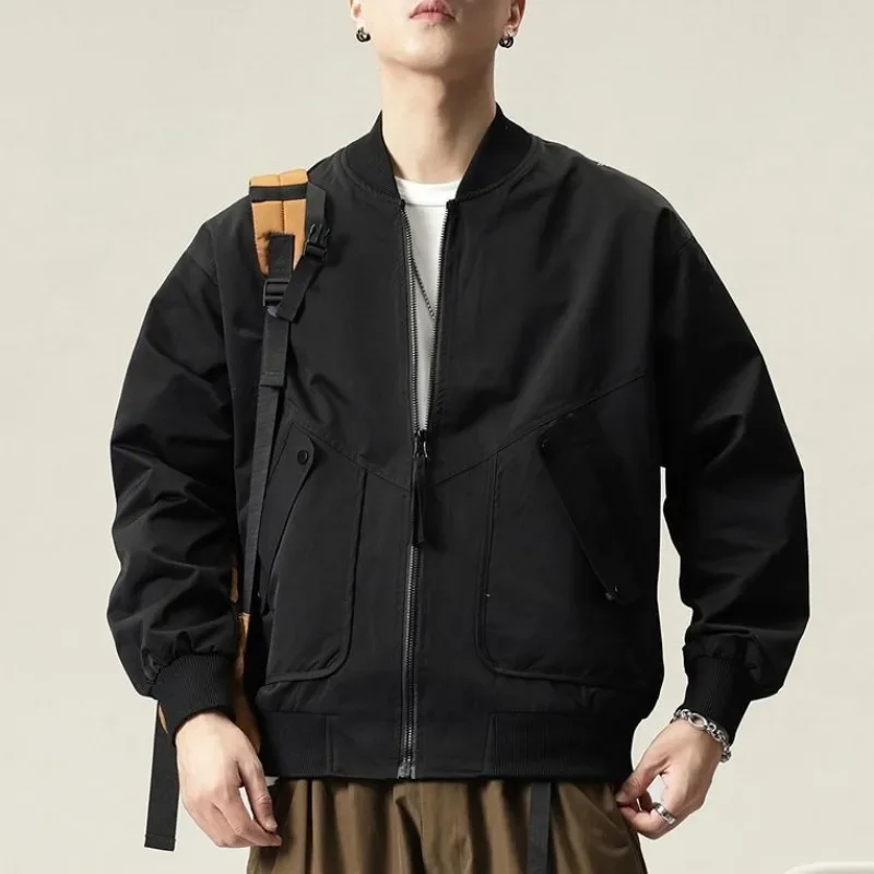 Свободное однотонное мужское пальто Дешевая распродажа Быстрая доставка Harajuku