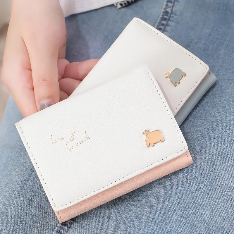 

Cartoon Short Wallet Bags for Women PU Leather Cute Wallet Coin Purse Card Holder Coin Purses Money Bag Carteras сумка кошелек