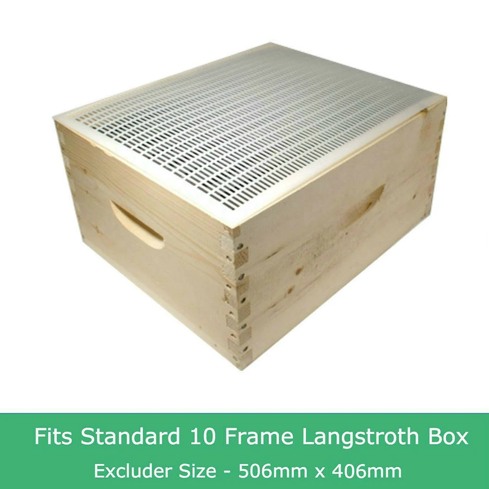 

3Pcs Separate Boards White 10 Frame 16 X 20.5 Inches Beekeeping Boxes Equipment For Beekeepers Outdoor Plastic