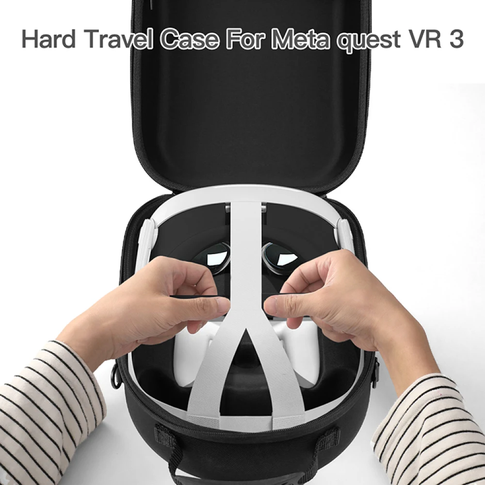 Сумка для хранения на руль VR Meta Quest 3 аксессуары запчасти черный/серый дорожный