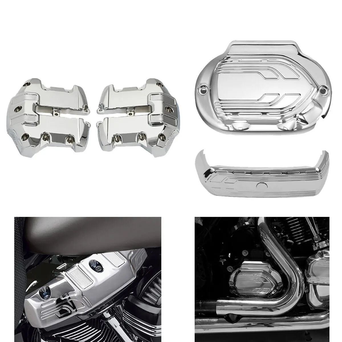 Motorcycle Upper Rocker Cover Transmission Side Cleaner Cover For Harley Road Glide Ultra Limited Road King Special CVO Street