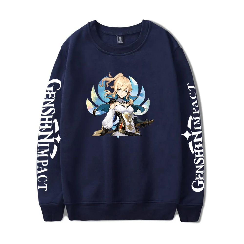 

Толстовки Genshin Impact, толстовки с круглым вырезом для мужчин и женщин, Модный свитшот в стиле хип-хоп, пуловер в стиле Харадзюку Kpop, повседневны...