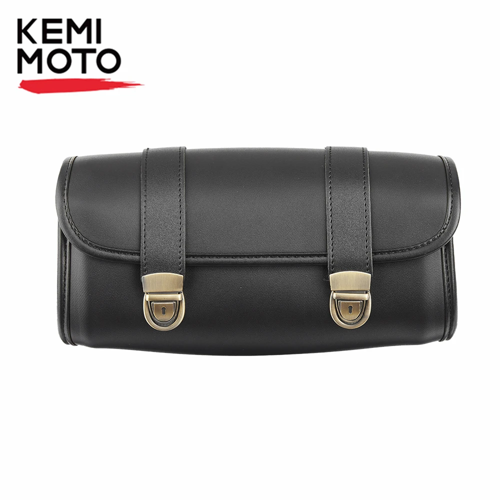

Motorcycle Saddlebag Universal PU Leather Luggage Tool Bag For Honda Sportster Chopper Bobber Cruiser Dyna Softail For Yamaha
