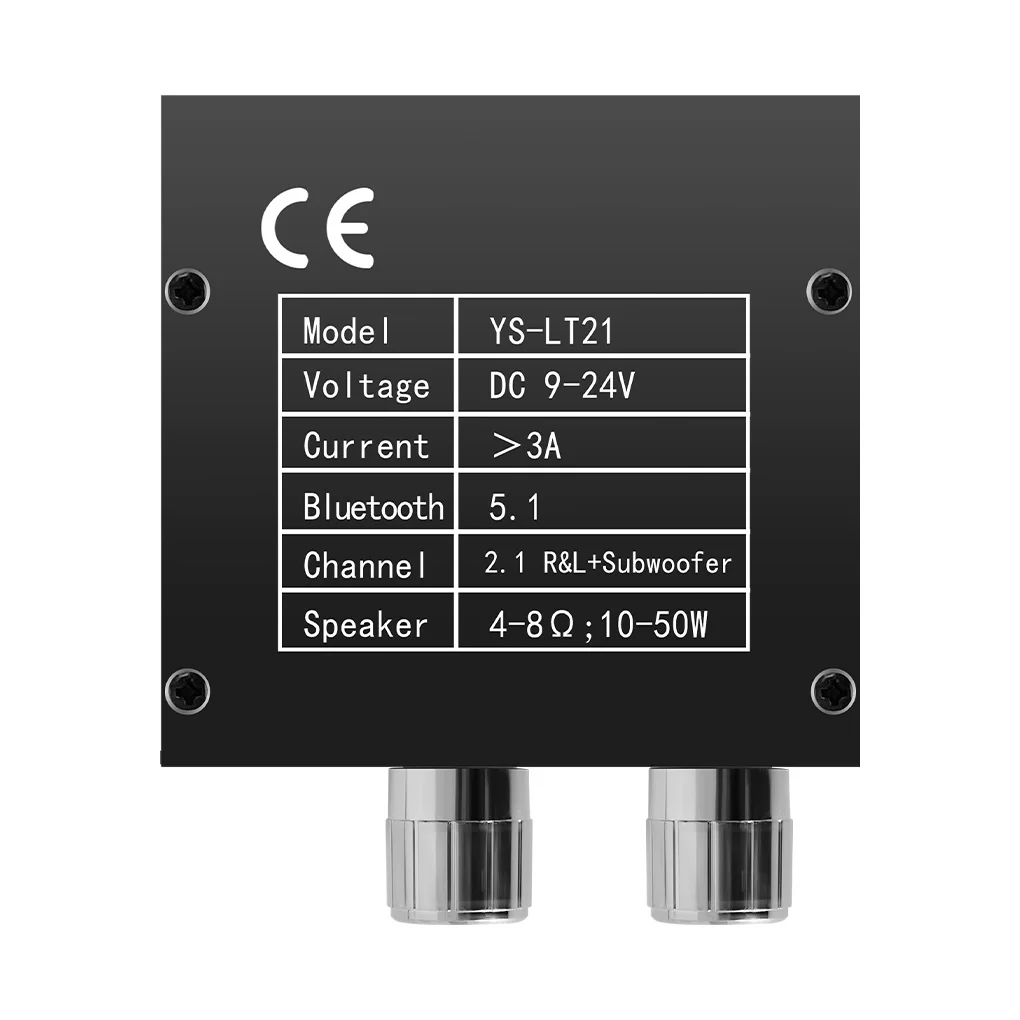 

PCB Amplifier Digital 15W x 2 Stereo Knob Control Multi Port Heats Dissipation Short-circuit Protection Amplifying Board Module