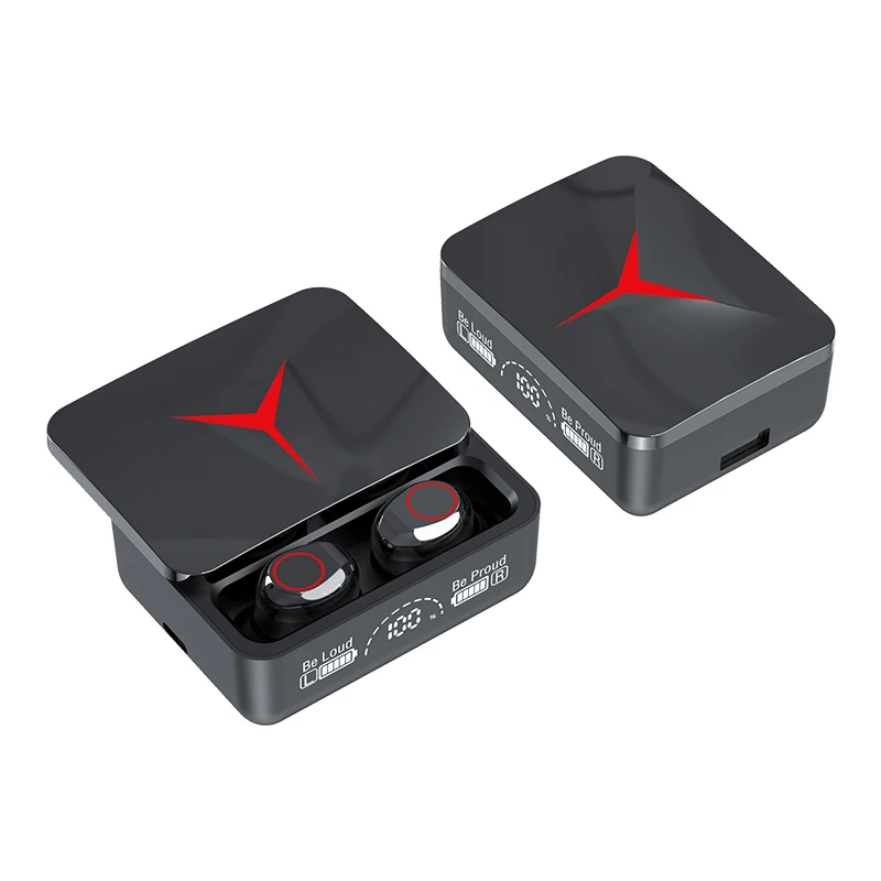 

New F9 TWS Headphone M90 Wireless Bluetooth Headset Hifi Earbuds Ps4 Earphone Hearing Aids Handfree With Mic Slide Charging Case