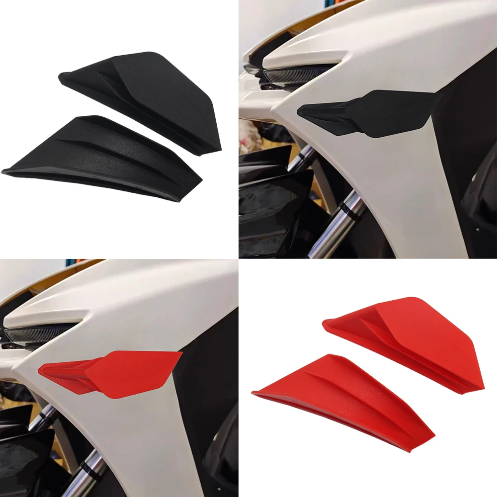 รถจักรยานยนต์ Fairing ด้านหน้า Aerodynamic Winglets แบบไดนามิกชุด Wing Kit สำหรับ BMW Honda Yamaha Kawasaki Nmax Xmax R3 R25 Z400 NINJA400 CBR