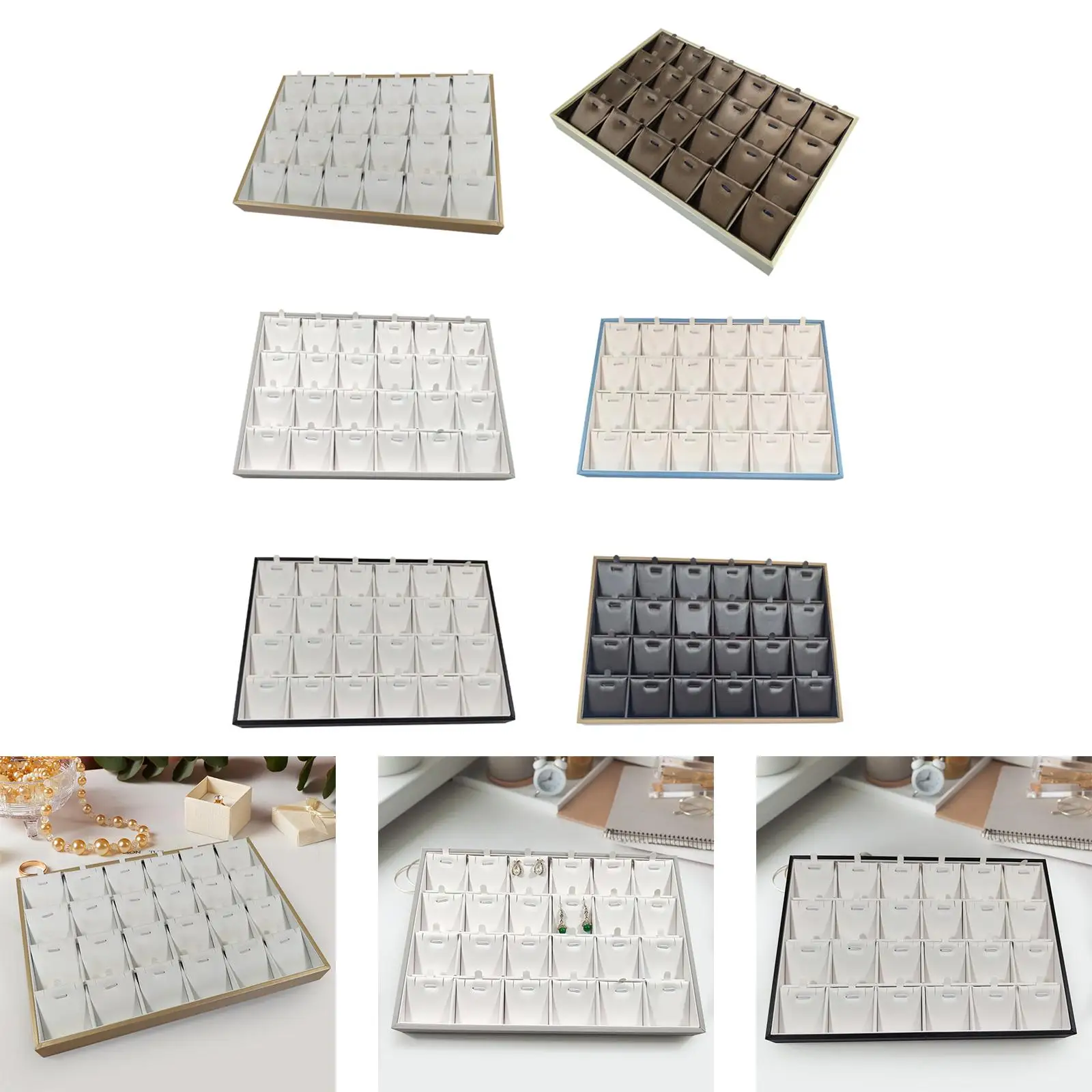 Поднос для ювелирных изделий штабелируемый прямоугольный настольный поднос