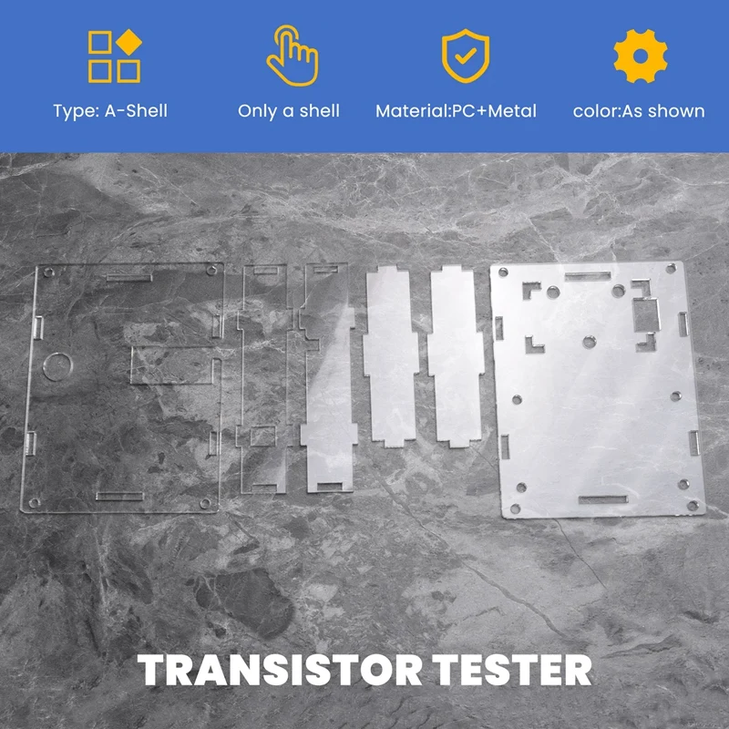 Корпус для измерителя LCR-T4, тестера транзисторов, диодов, триодов, измерителя емкости, SCR, индуктивности, новый M12-DTB3 (art.: 3920dc68d069d) - 3920dc68d069d