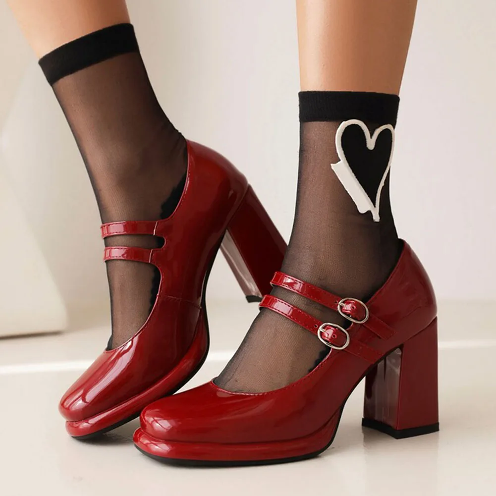 

Brand Design 2023 Spring Summer Platform Woman Pumps High Heels Office Lady Red Black White Sweet Fashion Comfy Pumps Sandal