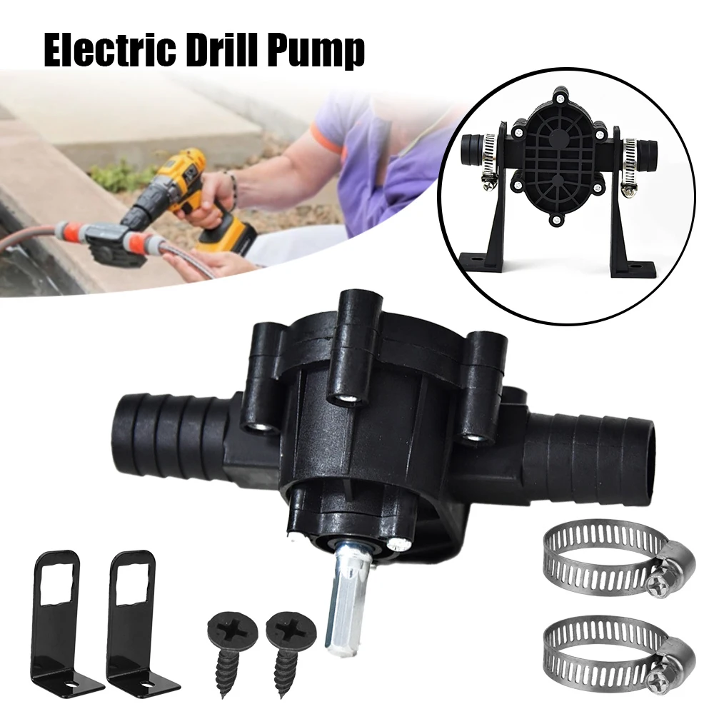 

Portable Electric Drill Pump Diesel Oil Fluid Water Pump Home Garden Outdoor Tools Mini Hand Self-priming Liquid Transfer Pumps