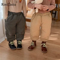 rinilucia children pants corduroy kids winter autumn clothes girls trousers for baby boys harem pants toddlers thick warm fleece