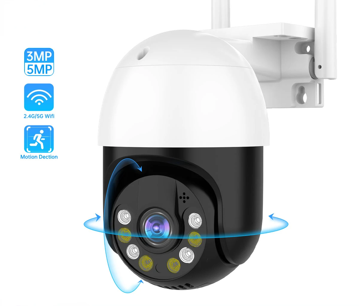 

5MP 3MP Speed Dome PTZ IP Camera Outdoor Auto Tracking Wireless WIFI Camera P2P CCTV Camera Full Color Surveillance Camera Best