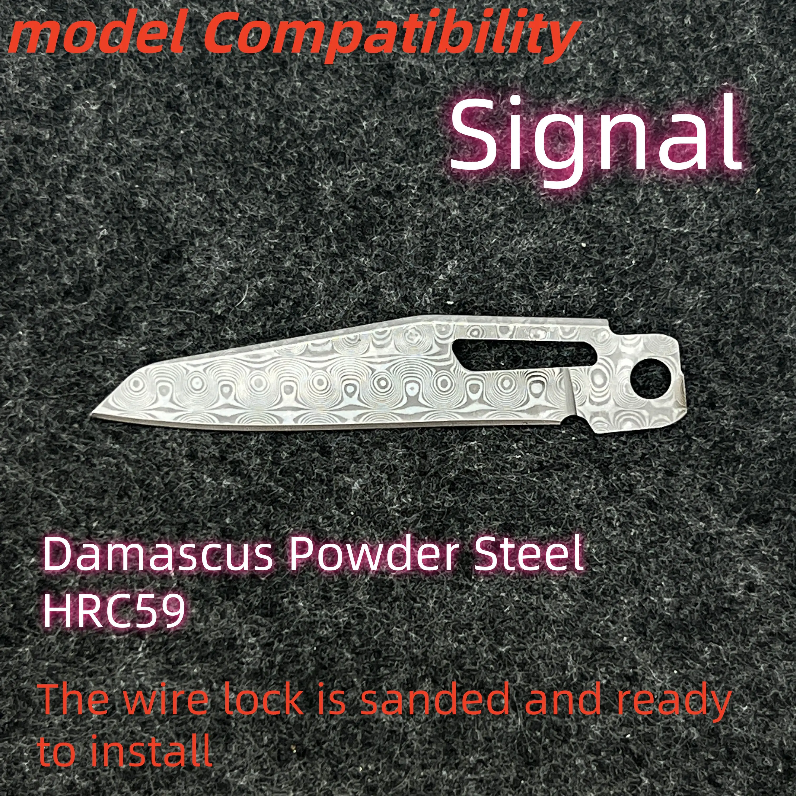 

Запасная часть нож из дамасской стали для Leatherman Signal